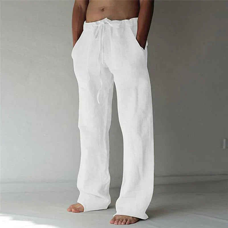 Linen Wide-Leg Trousers – Bellagio