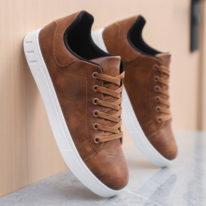 Men’s Premium Leather Low-Top Sneakers – Paolo Style
