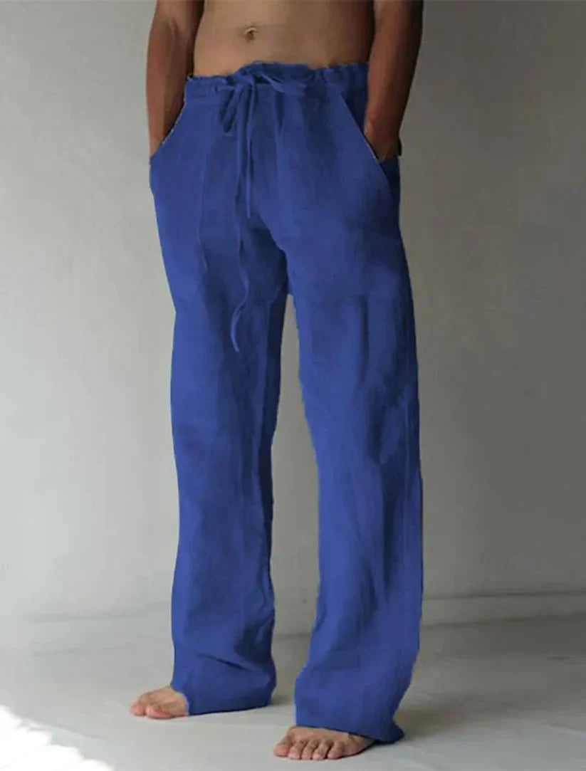 Linen Wide-Leg Trousers – Bellagio
