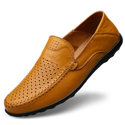 Men’s Genuine Leather Breathable Loafers – Vincenzo