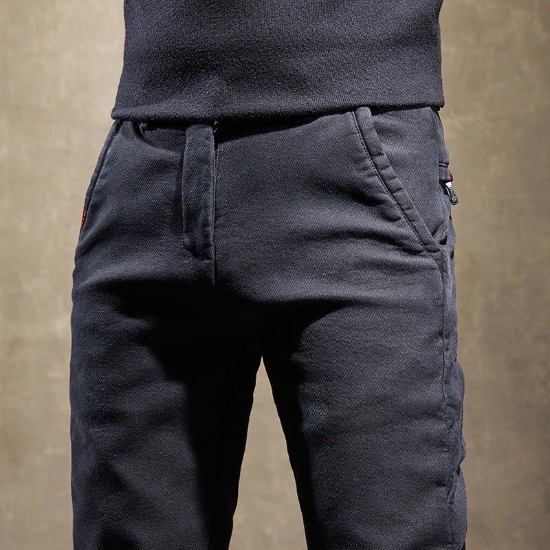 Slim Fit Cotton Trousers – Varedo