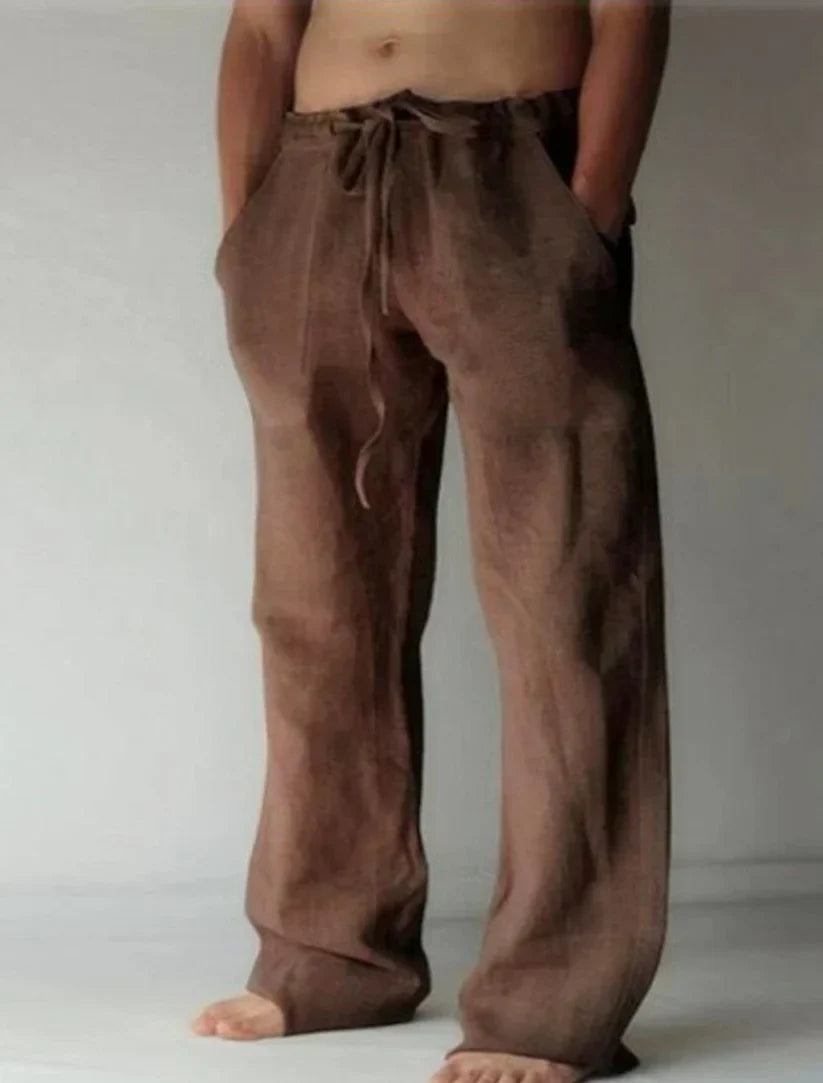Linen Wide-Leg Trousers – Bellagio