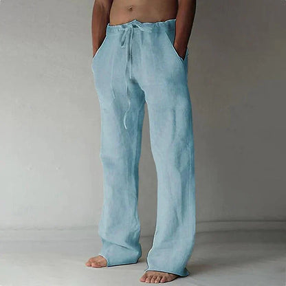 Linen Wide-Leg Trousers – Bellagio
