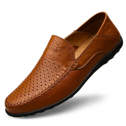 Men’s Genuine Leather Breathable Loafers – Vincenzo