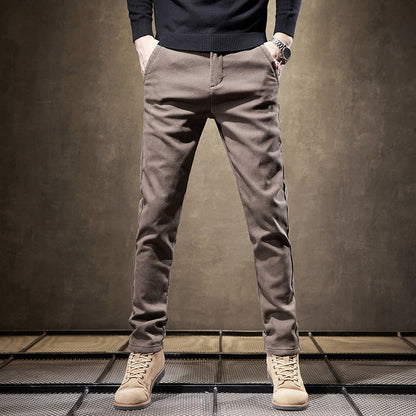 Slim Fit Cotton Trousers – Varedo