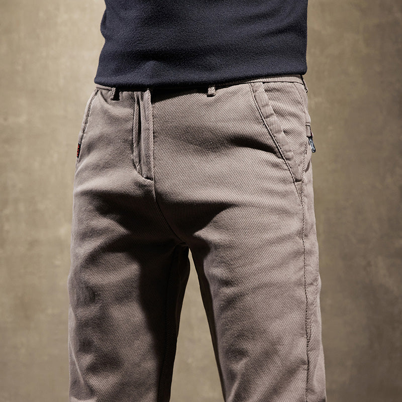 Slim Fit Cotton Trousers – Varedo