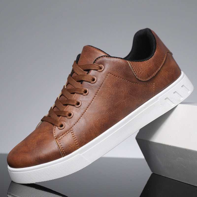 Men’s Premium Leather Low-Top Sneakers – Paolo Style