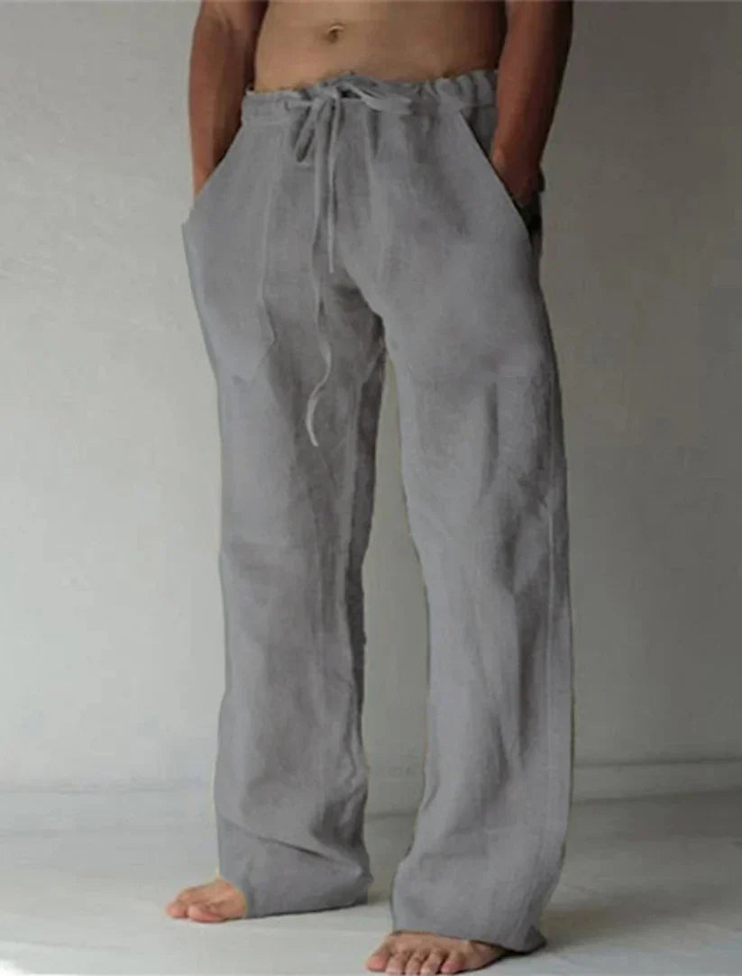 Linen Wide-Leg Trousers – Bellagio
