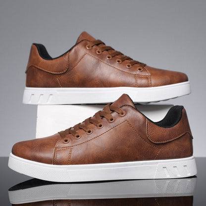 Men’s Premium Leather Low-Top Sneakers – Paolo Style