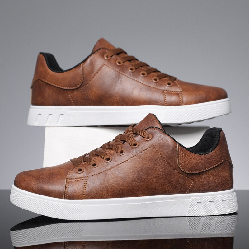 Men’s Premium Leather Low-Top Sneakers – Paolo Style