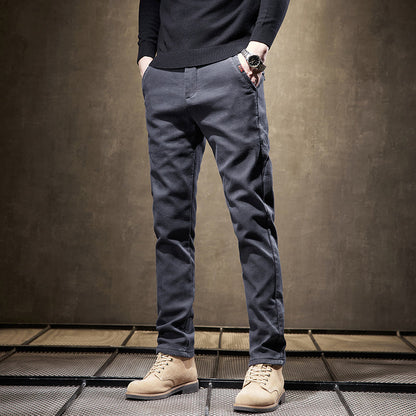 Slim Fit Cotton Trousers – Varedo