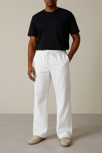 Linen Wide-Leg Trousers – Bellagio